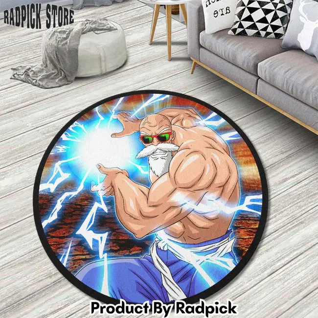 Master roshi skill round rug custom dragon ball anime circle carpet  rp5957007